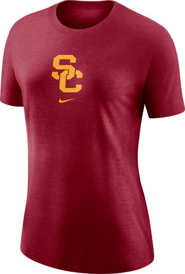 Nike Women's USC Trojans Cardinal Logo Crew T-Shirt