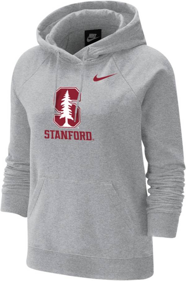 Nike Women's Stanford Cardinal Grey Varsity Pullover Hoodie