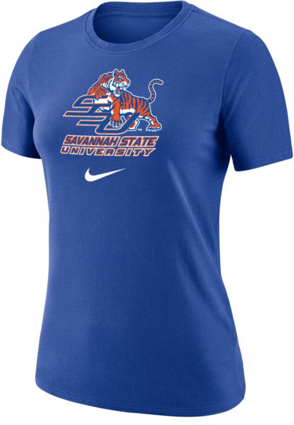 Nike Women's Savannah State Tigers Reflex Blue Dri-FIT Cotton T-Shirt