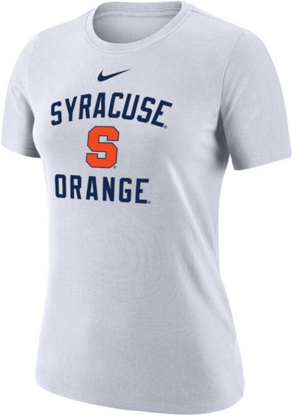 Nike Women's Syracuse Orange White Dri-FIT Cotton T-Shirt