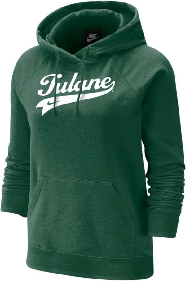 Nike Women's Tulane Green Wave Olive Varsity Pullover Hoodie