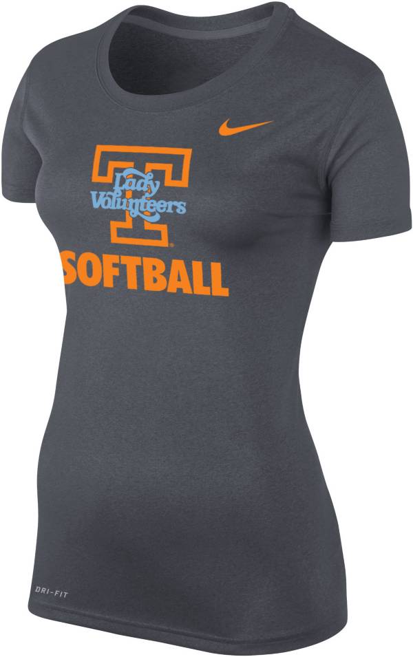 Nike Women's Tennessee Lady Vols Grey Softball Dri-FIT Legend T-Shirt