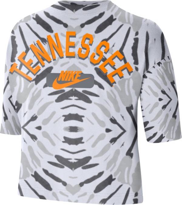 Nike Women's Tennessee Volunteers White Tie-Dye Boxy Festival T-Shirt