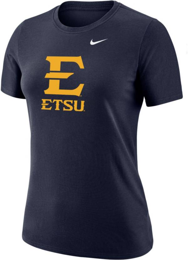 Nike Women's East Tennessee State Buccaneers Navy Dri-FIT Cotton T-Shirt