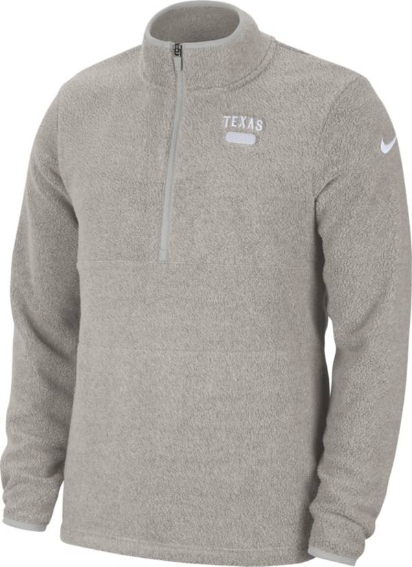 Nike Women's Texas Longhorns Grey Half-Zip Fleece Jacket