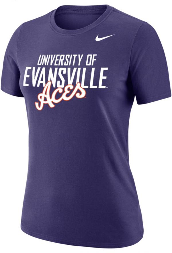 Nike Women's Evansville Purple Aces Purple Dri-FIT Cotton T-Shirt