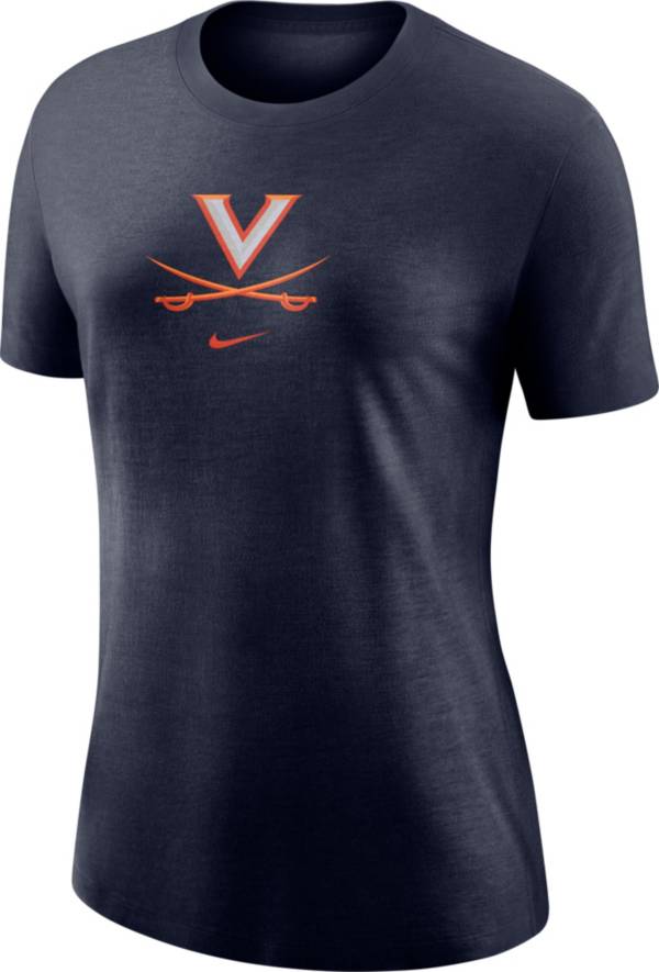 Nike Women's Virginia Cavaliers Blue Logo Crew T-Shirt product image