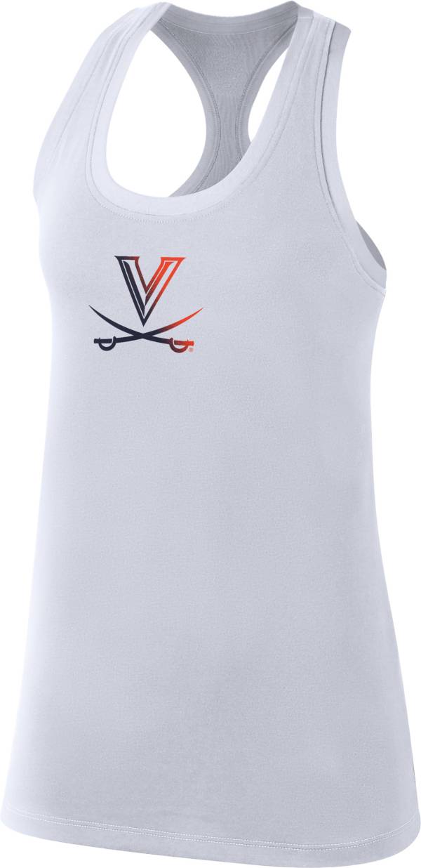 Nike Women's Virginia Cavaliers White Racerback Tank Top