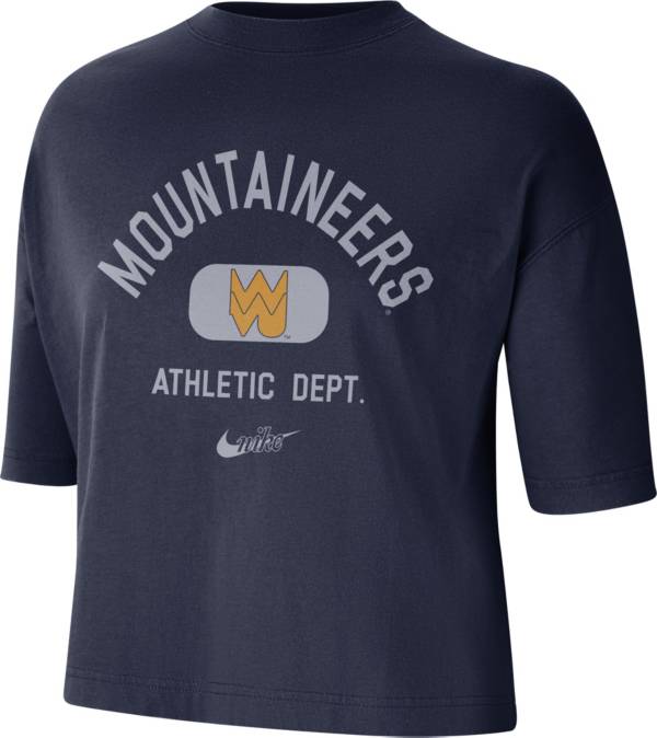 Nike Women's West Virginia Mountaineers Blue Boxy T-Shirt