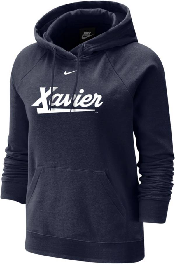 Nike Women's Xavier Musketeers Blue Varsity Pullover Hoodie