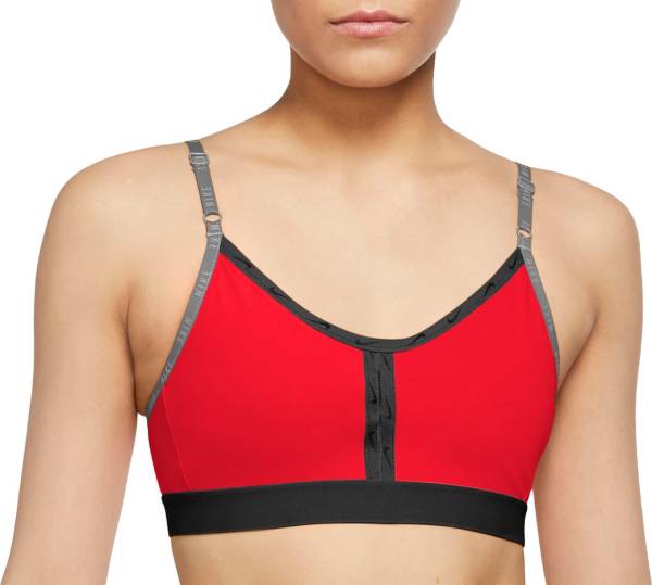 Nike Women's Dri-FIT Indy Light-Support Padded Logo Tape Sports Bra
