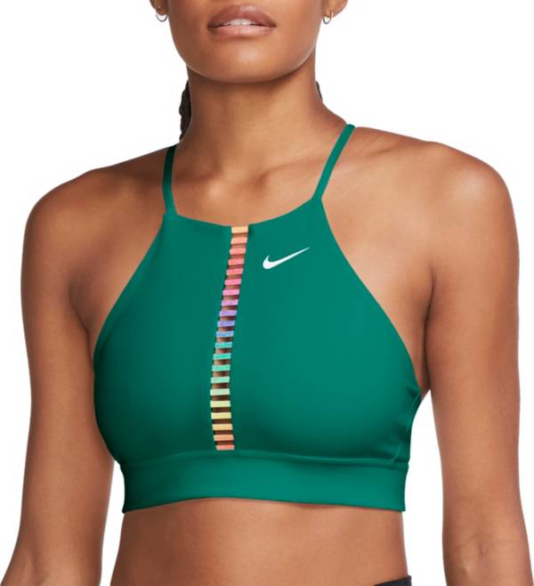 Nike Women's Dri-FIT Indy Rainbow Ladder Crossback Low Support Sports Bra