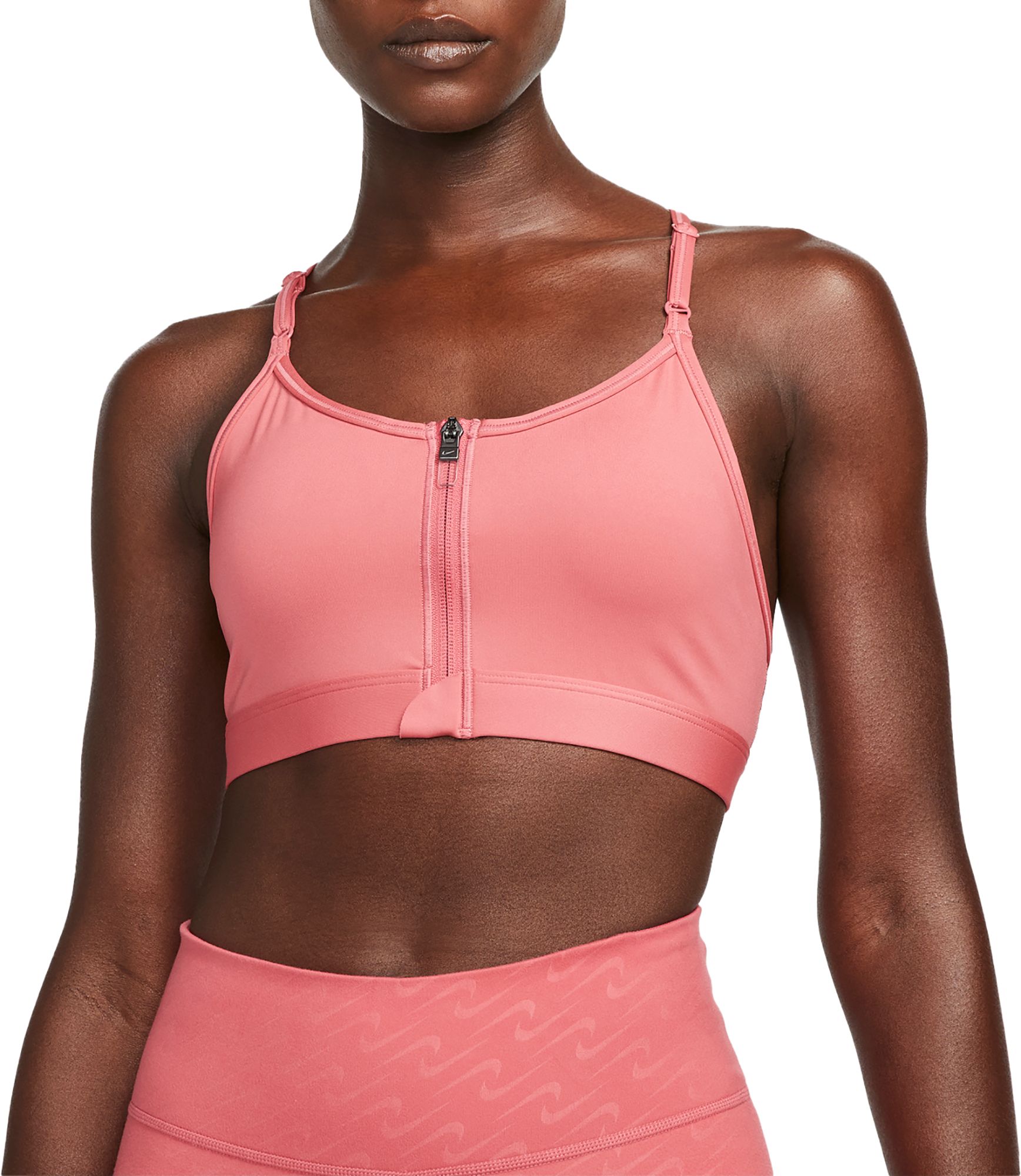 nike sports bra zip