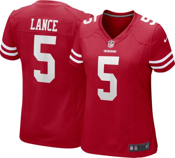 Nike Women's San Francisco 49ers Trey Lance Red #5 Game Jersey