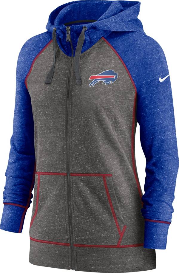 Nike Women's Buffalo Bills Gym Vintage Club Full-Zip Hoodie