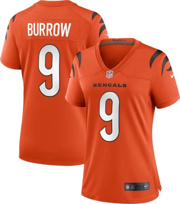 Nike Women's Cincinnati Bengals Joe Burrow #9 Alternate Orange Game Jersey