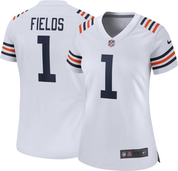 Nike Women's Chicago Bears Justin Fields #1 Alternate White Game Jersey