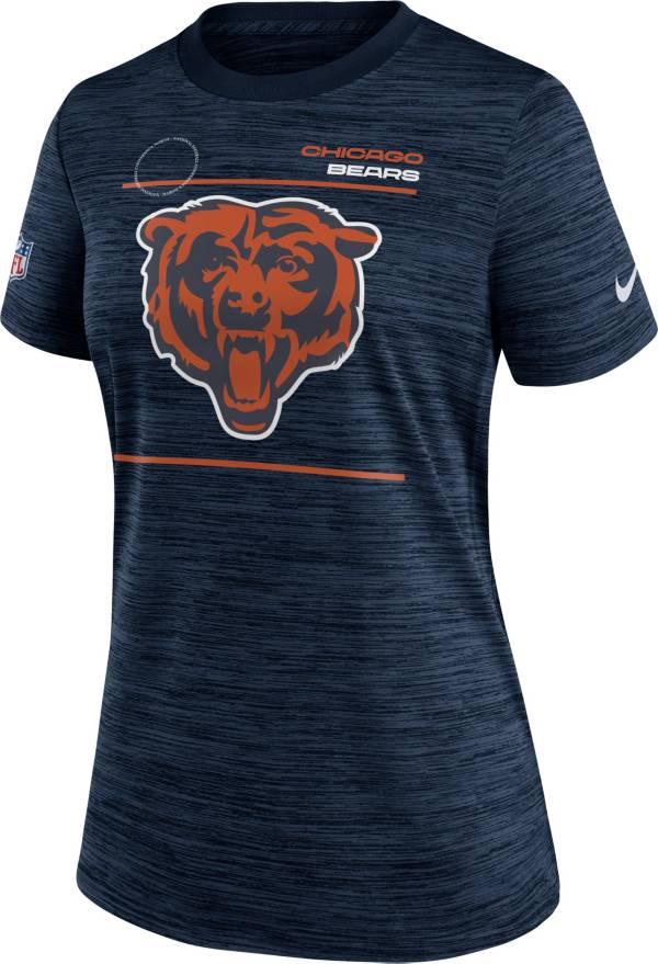 Nike Women's Chicago Bears Sideline Legend Velocity Navy Performance T-Shirt