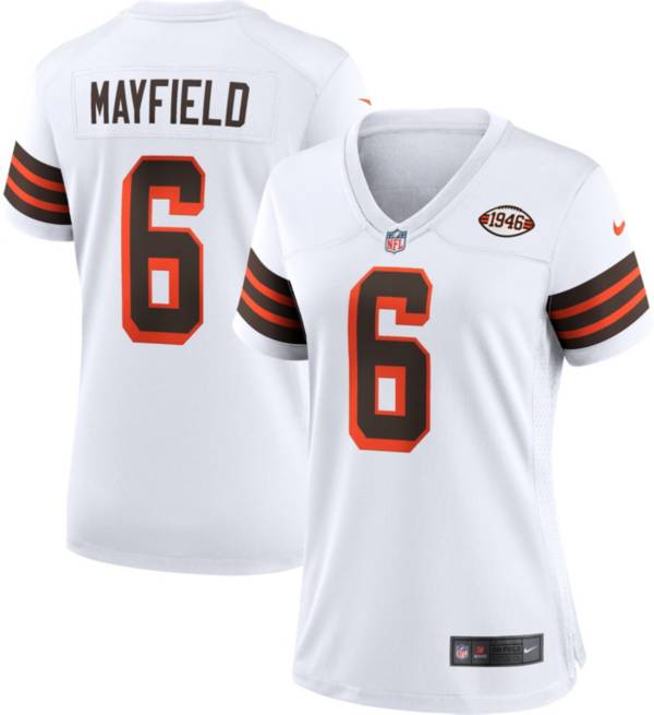 Nike Women's Cleveland Browns Baker Mayfield #6 Alternate White Game Jersey