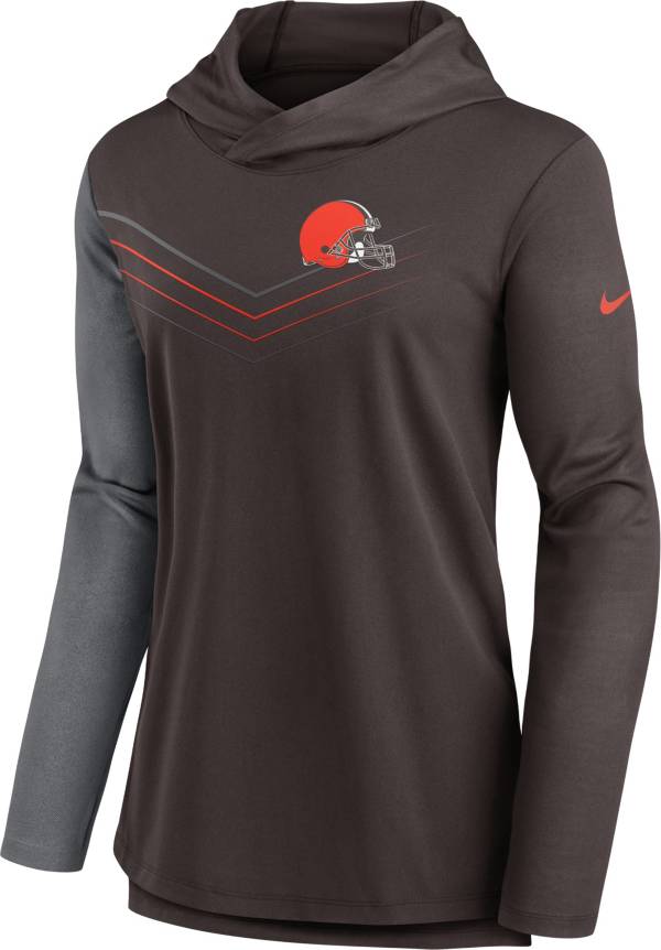 Nike Women's Cleveland Browns Brown Chevron Pullover Hoodie product image