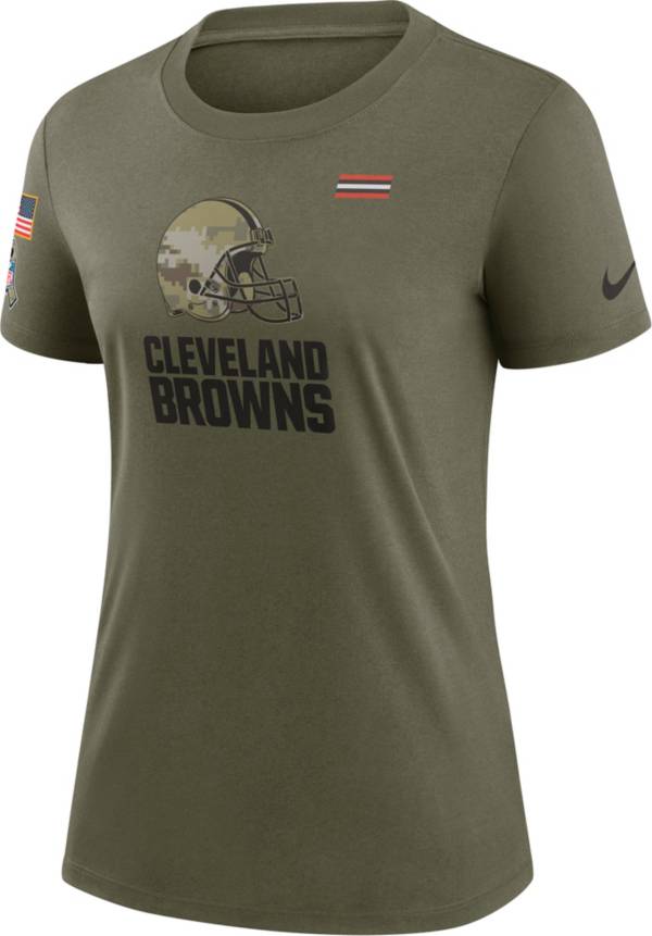 Nike Women's Cleveland Browns Salute to Service Olive Legend T-Shirt