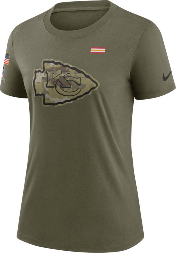 Nike Women's Kansas City Chiefs Salute to Service Olive Legend T-Shirt