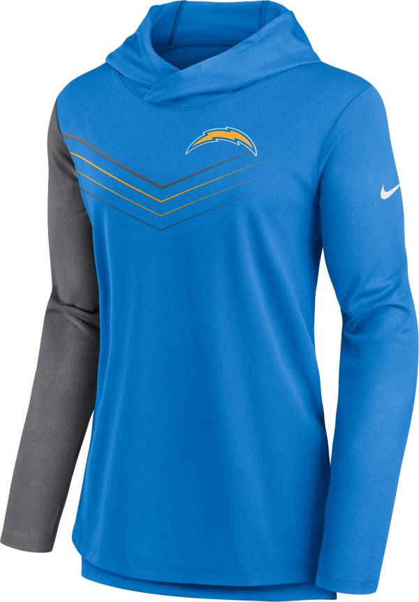 Nike Women's Los Angeles Chargers Blue Chevron Pullover Hoodie product image