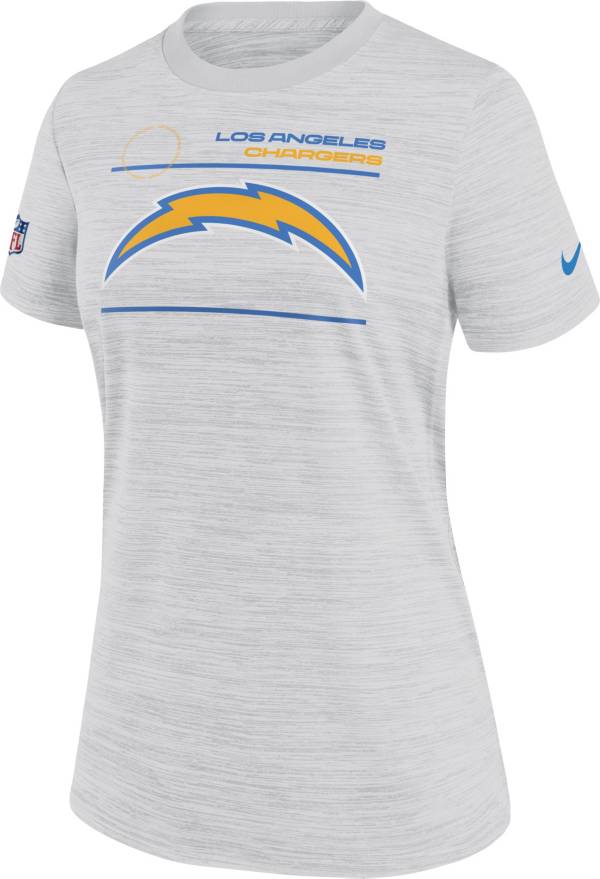 Nike Women's Los Angeles Chargers Sideline Legend Velocity White Performance T-Shirt