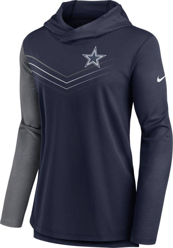 Nike Women's Dallas Cowboys Chevron Navy Pullover Hoodie