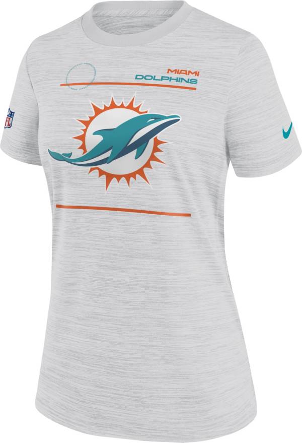 Nike Women's Miami Dolphins Sideline Legend Velocity White Performance T-Shirt