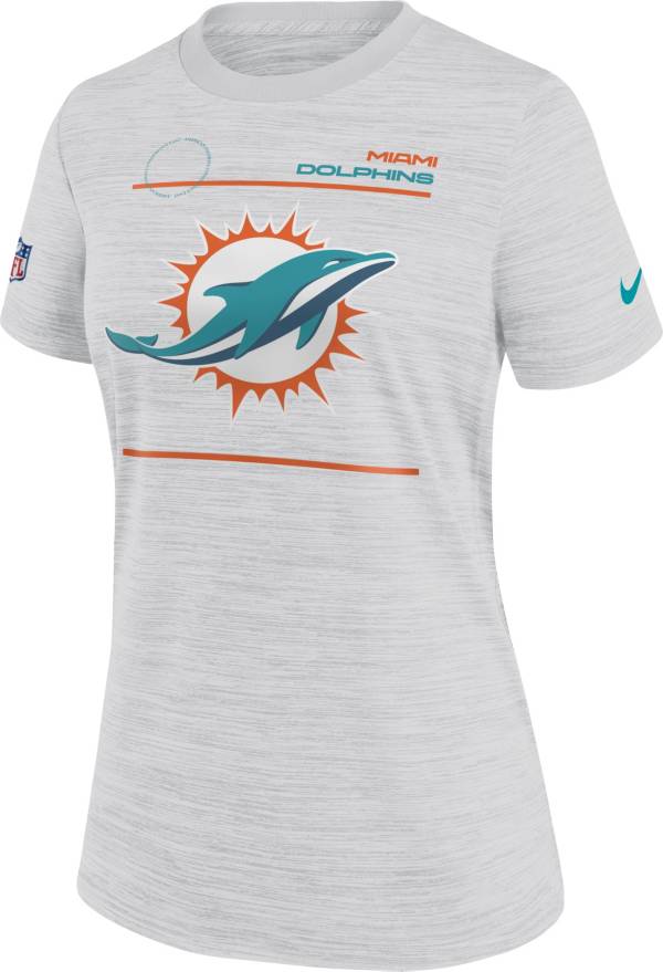 Nike Women's Miami Dolphins Sideline Legend Velocity White Performance T-Shirt