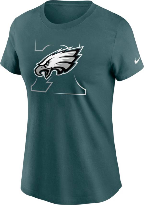 Nike Women's Philadelphia Eagles Liberty Bell Teal T-Shirt