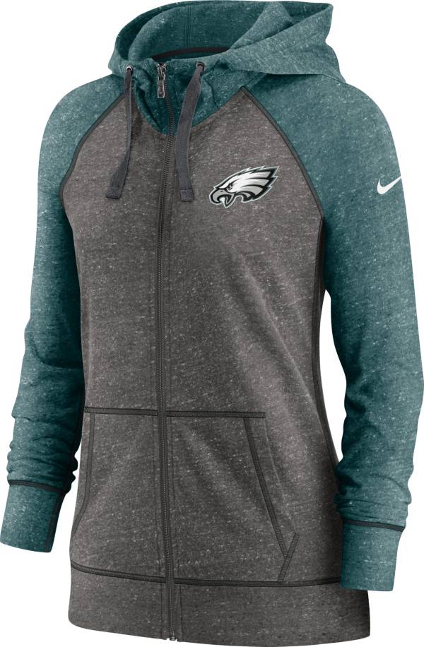 Nike Women's Philadelphia Eagles Gym Vintage Club Full-Zip Hoodie