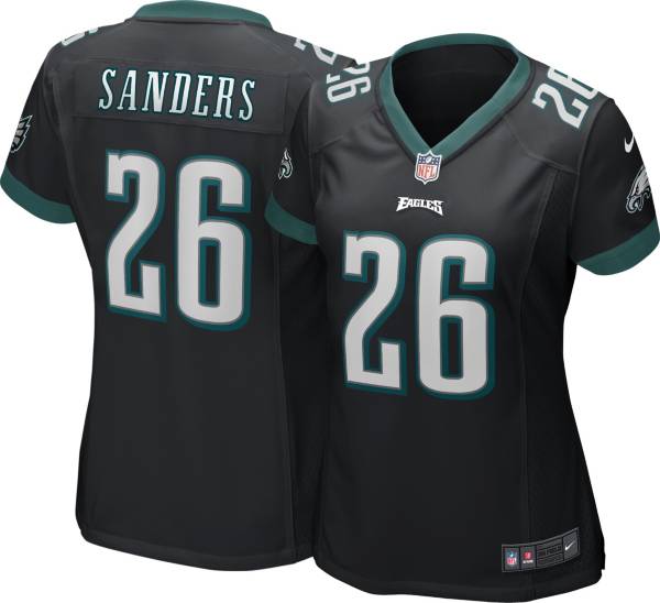 Nike Women's Philadelphia Eagles Miles Sanders #26 Black Game Jersey