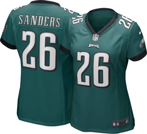 Nike Women's Philadelphia Eagles Miles Sanders #26 Green Game Jersey