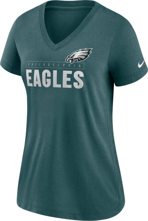 Nike Women's Philadelphia Eagles Tri-Blend Logo Green T-Shirt