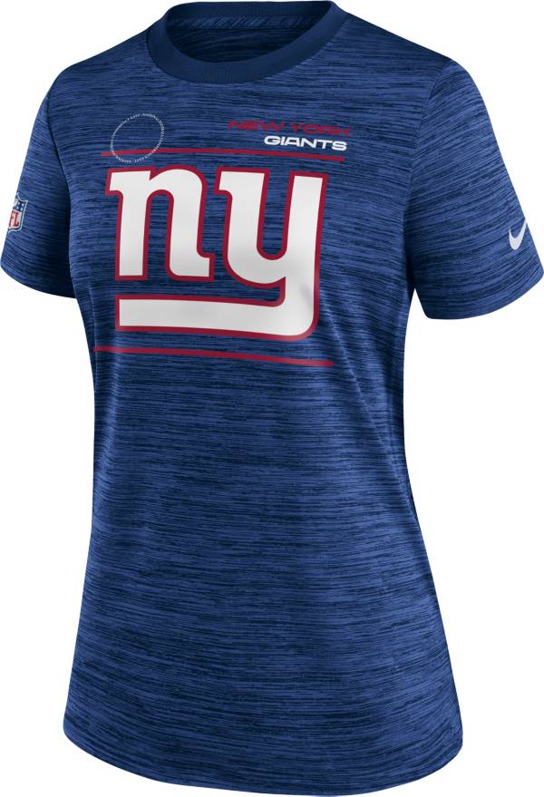 Nike Women's New York Giants Sideline Legend Velocity Blue Performance T-Shirt