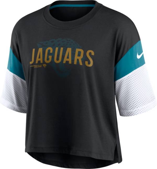 Nike Women's Jacksonville Jaguars Cropped Black T-Shirt