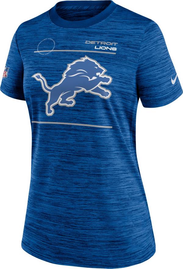 Nike Women's Detroit Lions Sideline Legend Velocity Blue Performance T-Shirt
