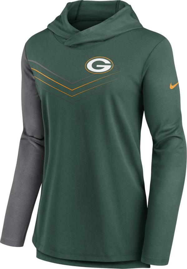 Nike Women's Green Bay Packers Green Chevron Pullover Hoodie
