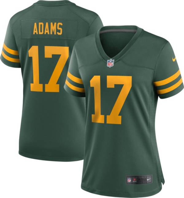 Nike Women's Green Bay Packers Davante Adams #17 Alternate Game Green Jersey