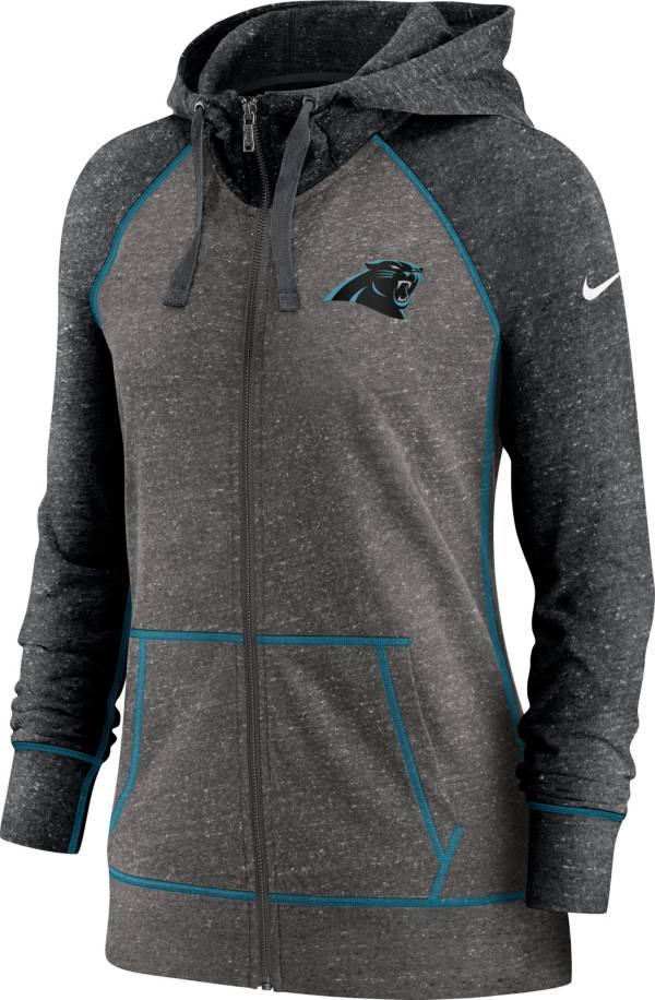 Nike Women's Carolina Panthers Gym Vintage Club Full-Zip Hoodie