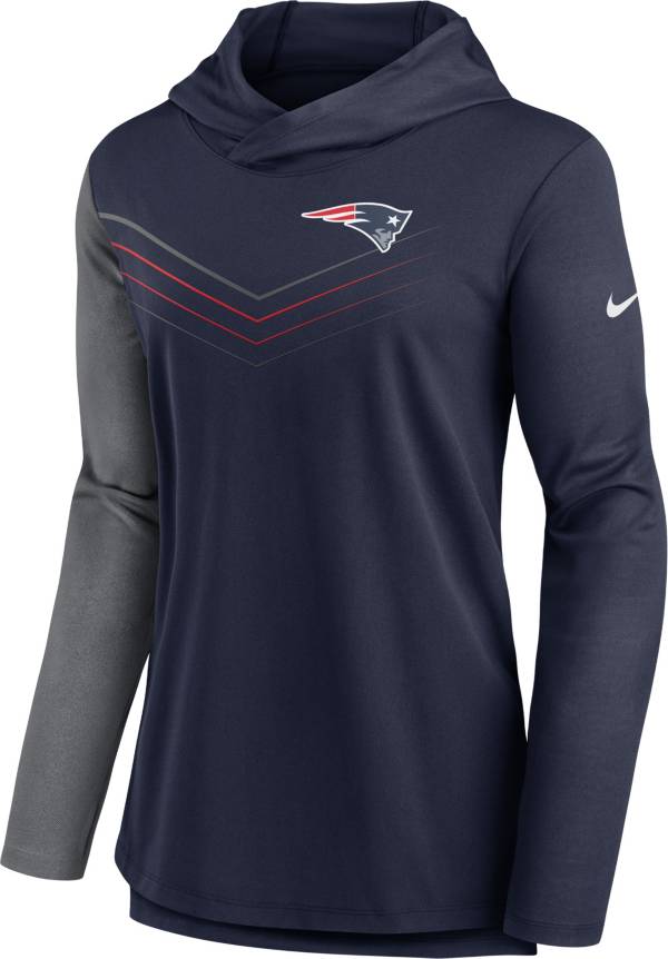 Nike Women's New England Patriots Navy Chevron Pullover Hoodie