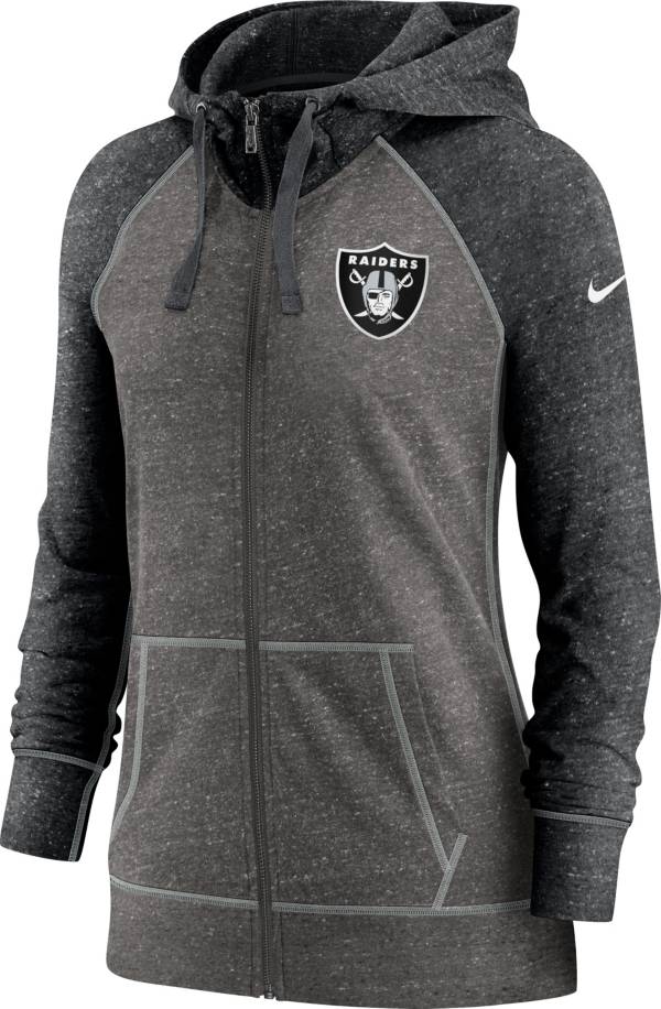 Nike Women's Las Vegas Raiders Black Gym Vintage Full-Zip Hoodie