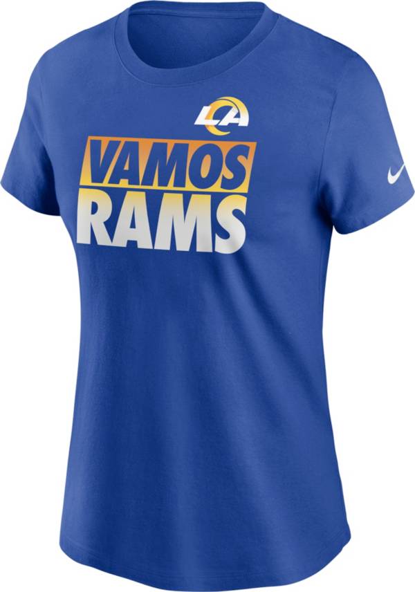 Nike Women's Los Angeles Rams Vamos Rams Royal T-Shirt