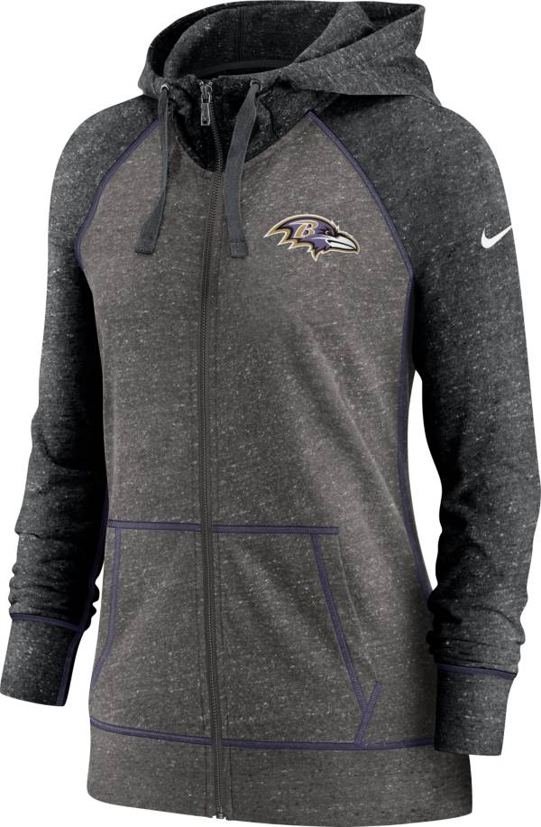 Nike Women's Baltimore Ravens Gym Vintage Club Full-Zip Hoodie