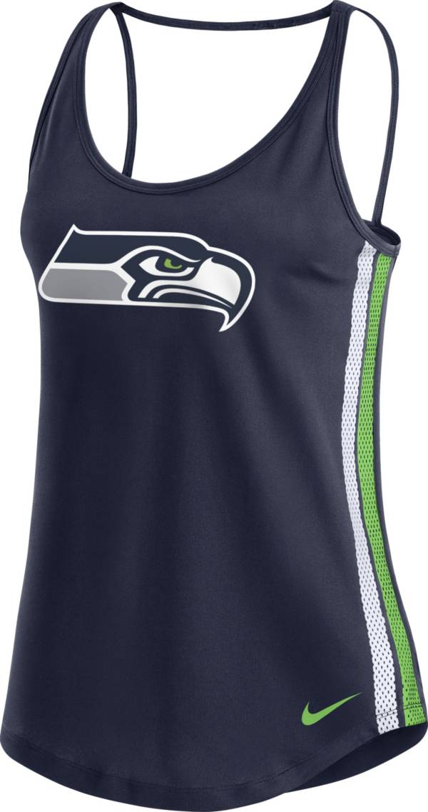 Nike Women's Seattle Seahawks Dri-FIT Navy Performance Tank Top