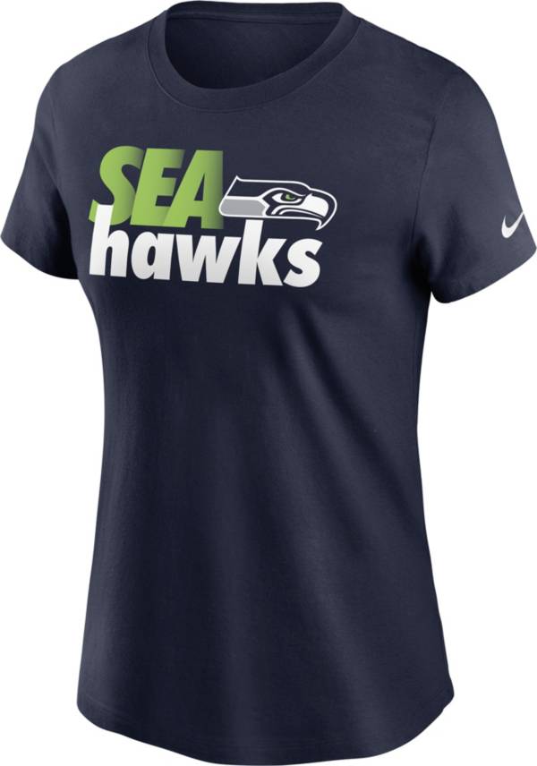 Nike Women's Seattle Seahawks Sea Hawks Navy T-Shirt