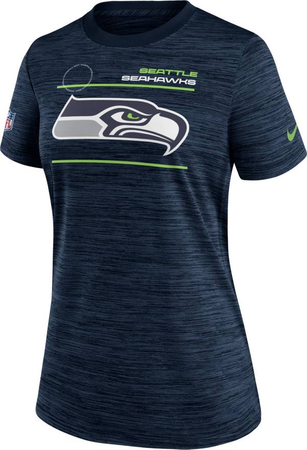 Nike Women's Seattle Seahawks Sideline Legend Velocity Navy Performance T-Shirt