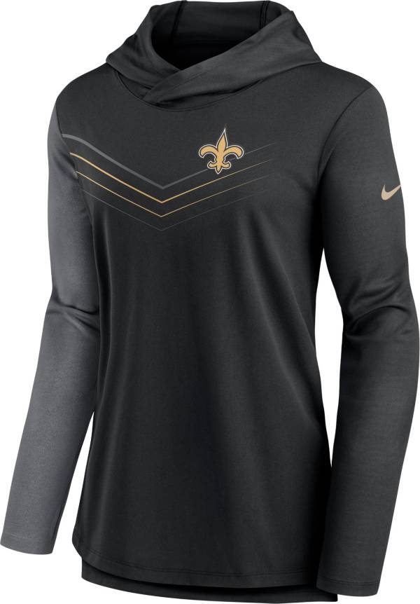 Nike Women's New Orleans Saints Black  Chevron Pullover Hoodie product image